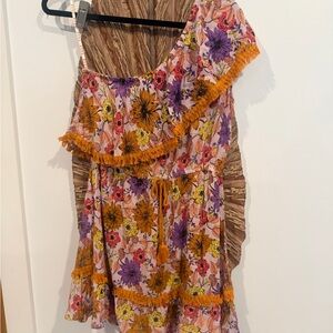 RAGA Wild Gardens One Shoulder Mini Dress Size Small - NWT